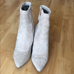 High Heel Booties with Fur Inside